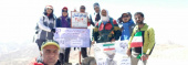صعود گروه کوهنوردی دانشگاه به قله شیرباد مشهد و گاوکشان گرگان