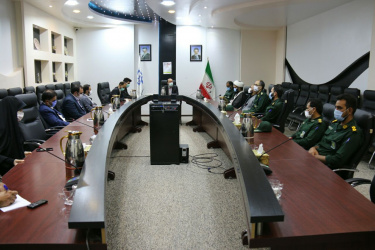 دیدار فرمانده قرارگاه شهید هراتی با رئیس دانشگاه به مناسبت هفته دفاع مقدس