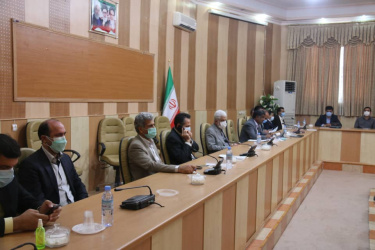 جلسه جمع بندی رئیس کمیسیون بهداشت و درمان در فرمانداری شهرستان زابل