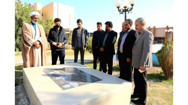 غبارروبی یادبود شهیدان دانشگاه علوم پزشکی زابل هم‌زمان با گرامیداشت روز دانشجو