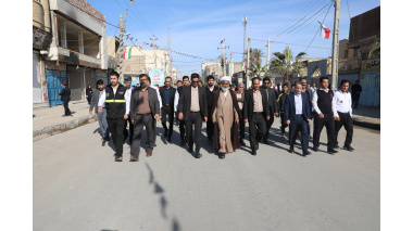 حضور مسئولان و کارکنان دانشگاه علوم پزشکی زابل، همگام و همدل با ملت شریف ایران، در راهپیمایی باشکوه یوم‌الله ۲۲ بهمن